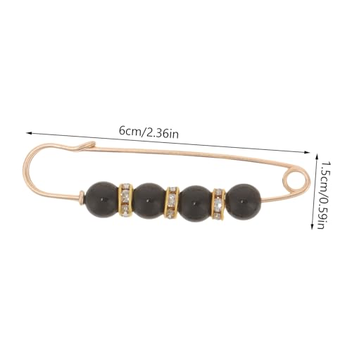 DOITOOL Pants Waist Tightener Clips 6-Piece Set Adjustable Brooch Pins for Women Faux Pearl Safety Waistband Pin for Sweater and Dress
