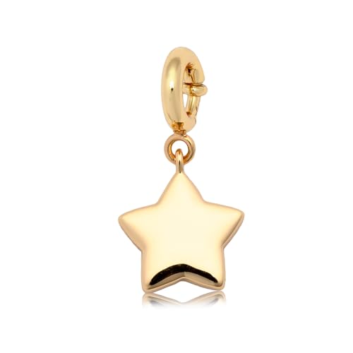 Little Words Project Charm, Customizable Jewelry for Bracelets, Necklaces, Keychains & More - color: Puffy Star Charm
