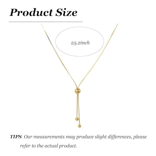 choice of all Rose Gold Necklaces Lariat Necklace for Women Slip Chain Necklace Y-Shaped Pendant Necklaces Trendy Jewelry Gifts - color: A2