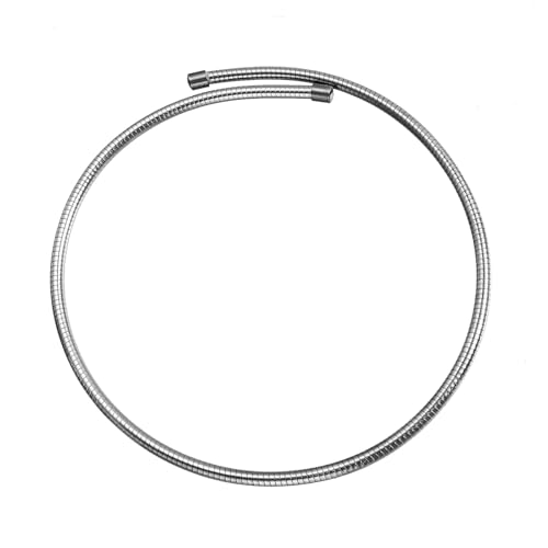 Stainless Steel Collar Necklace for Women Men Minimalist Open Cuff Clavicle Necklace Adjustable African Geometric Metal Choker Statement Jewelry Gifts - color: Silver