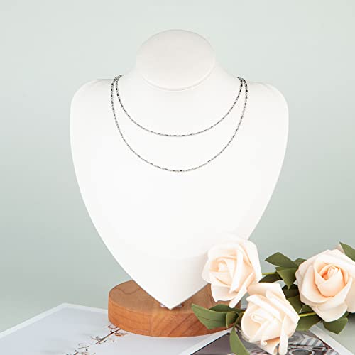 UMAOKANG 32.8 Feet Silver Ball Bead Chain for Jewelry Making 1.5mm Stainless Steel Beaded Chain Roll with Matching Connectors Bulk Men Women Necklace Choker DIY Jewelry Supplies - color: 1.5mm silver ball