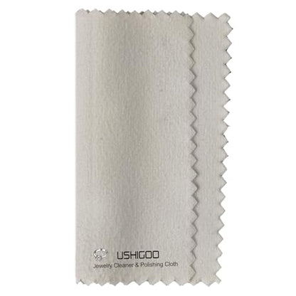 50pcs Jewelry Cleaning & Polishing Cloth for Silver,Gold,Platinum,Easy to Carry,Wipe and Care.Pre-Treated Ultrasoft Fabric with Tarnish Remover Jewelry Cleaner(3x3 White) - color: White