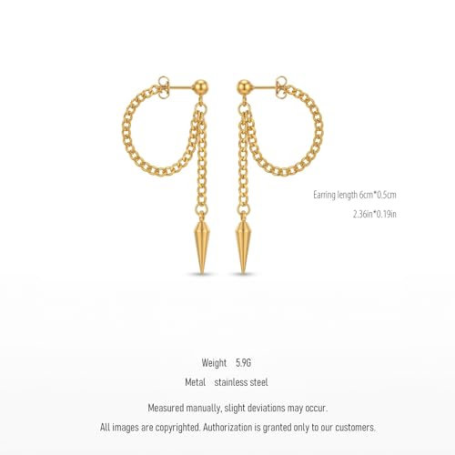 Gold Plated Dangle Earrings Dainty Silver Drop Earring Trendy Long Dangling Wedding Bridesmaid Hoop Diamond Crystal Cute Earring Prom Jewelry Graduation Gifts for Women - color: gold 2