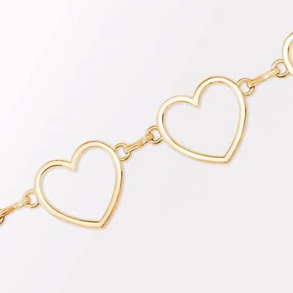 Fashion Long Tassel Metal Waist Chain Women Adjustable Body Link Belts Body Belly Jewelry for Jeans Dresses Sun Gold Plated - color: Hearts Gold