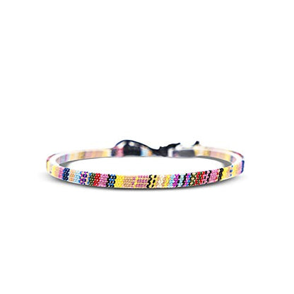 Made by Nami Surfer Anklet for Men and Women Waterproof and Adjustable Surfer Ankle Bracelet String Ankle Bracelet Beach Accessory for Ethnic Hippie Style - color: Yellow