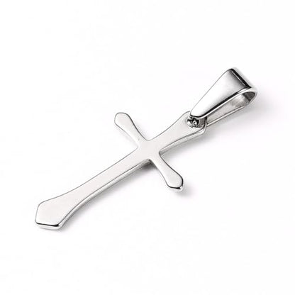 DanLingJewelry 12Pcs Stainless Steel Cross Charms Small Metal Crucifix Pendants Accessories for DIY Necklaces Jewelry Making Findings