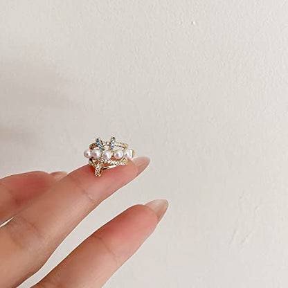 Pearl Ear Cuff Earrings for Women 14K Gold Ear Cuffs for Non Pierced Ears Cartilage Earrings - style: Pearl2