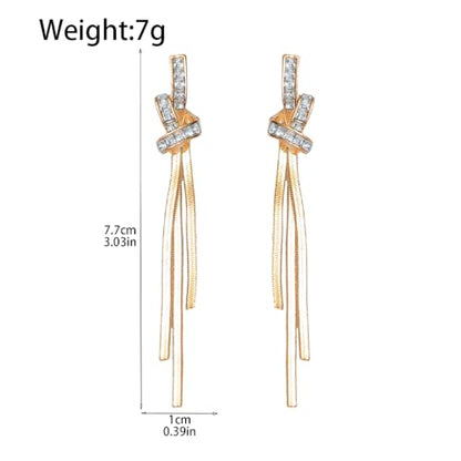 Gold Long Dangle Drop Earrings for Woman,Punk Sleek Metal Chain Tassel Earrings 70s/80s Disco Outfits Accessories Jewelry - color: 5:Gold