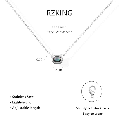 RZKING Silvery Necklace for Women, Gifts for Friend Mom Daughter Teacher - style: Cat