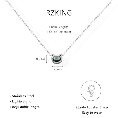 RZKING Silvery Necklace for Women, Gifts for Friend Mom Daughter Teacher - style: Cat