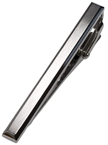 [TAVARAT] Tie Clip Tie Clips for Men Black Silver Light Gold Tie Bar Tie Pin Tps-163 - style: silver