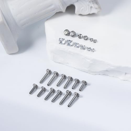 14G Lip Rings Stainless Steel Tragus Helix Conch Piercing Jewelry Snake Bite Piercing Monroe Lip Rings Labret Medusa Cartilage Lobe Earrings Piercing Jewelry Cubic Zirconia 2MM 3MM 4MM - color: 6MM 8MM 10MM-Silver,2mm/3mm/4mm