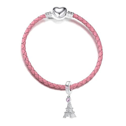 GMXLin Vacation Love to Travel Charms for Bracelets Holiday Paris Eiffel Tower Charm for Mom SIster Best Friend