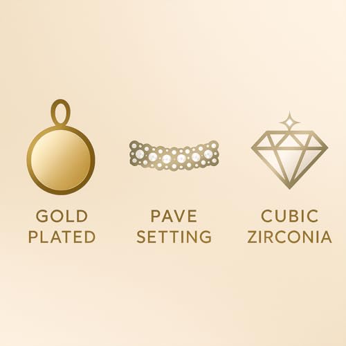 Gold Plated Small Huggie Hoop Cubic Zirconia Earrings for Women, Sparkling Pave Setting Huggie Earrings, Perfect for Special Occasions