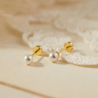 CHIC & ARTSY 18K Gold Plated Solid 925 Sterling Silver Flat Back Earrings for Women Multiple Piercings Screw Back Earrings Cartilage Hypoallergenic Jewelry - style: 925 Silver Flat Back #06