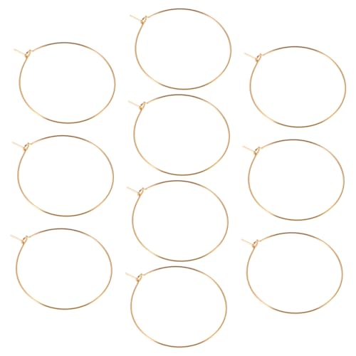 COLLBATH 10pcs Oversized Thin Hoop Earrings for Women Lightweight Stainless Steel Large Circle Earrings with Fade-resistant Finish Minimalist Chic Style for Parties Weddings and Everyday
