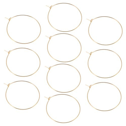 COLLBATH 10pcs Oversized Thin Hoop Earrings for Women Lightweight Stainless Steel Large Circle Earrings with Fade-resistant Finish Minimalist Chic Style for Parties Weddings and Everyday