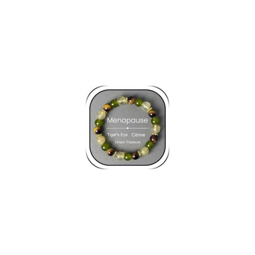 Anxiety Relief Crystal Bracelet Menopause Bracelet Tigers Eye Citrine Natural Stone Stress Beaded Stretch Bracelets Anxiety Relief Healing Bracelets New Chapter Encouragement Jewelry Menopause Gifts - color: A2: Tigers Eye