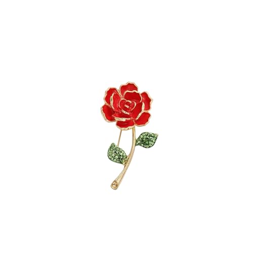 GBAHFY Romantic Red Rose Bloom Brooch for Women Vintage Flower Floral Pin for Jacket, Bag, Scarf - style: 5
