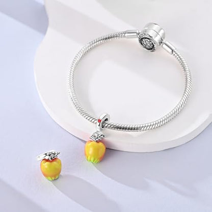 LNQOBU 925 Sterling Silver Charms Color-changing Chameleon Dangle Charm Beads Glow in the Dark Charme fits Pandora Bracelets and Necklace Jewelry Gift for Women - style: Glow in the dark 1729