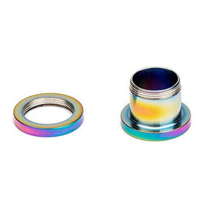 12-Piece Ear Tunnels, Screw-On 316L Stainless Steel, 12G-22mm | Polished surgical steel tunnels with secure screw-on double flares, colorful body piercing jewelry for women and men - style: 12G = 2mm