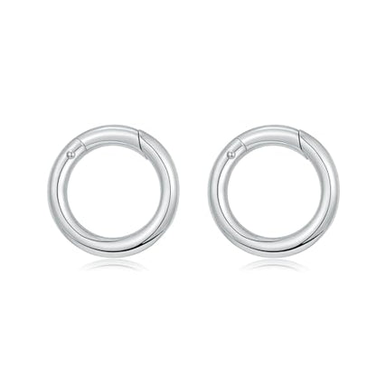 925 Sterling Silver Double Opening Lobster Clasp, Necklace Bracelet Anklet Jewelry Extender Clasp for DIY Jewelry Making (Style 4-2pcs) - style: style 4-2pcs