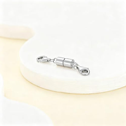 925 Sterling Silver Lobster Clasp for DIY Necklace Bracelet Jewelry Making, Double Spring Clasp with Closed Jump Rings, Necklace Extender Clasp Connector Bracelet Extension (Style 19) - style: Style 19