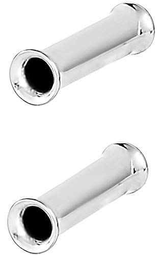 Forbidden Body Jewelry Ear Gauges, Ear Tunnels, Tunnels For Ears, Surgical Steel Mirror Finish Double Flared Tunnel Plug Earrings - style: 2pcs: 2.4mm (10GA)