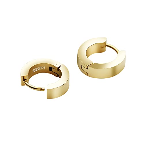 Small Huggie Hoop Earrings for Women - color: Gold