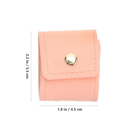 3 Pcs Mini Travel Jewelry Bags: Portable Small Jewelry Organizer Case - Foldable Roll Up Pouch for Rings Earrings Necklaces - Travel Storage Bag for Vacation