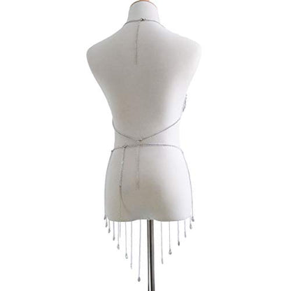Women's Sexy Suit Body Chain - color: Silvery