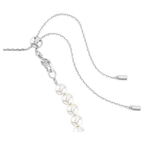 Swarovski Ariana Grande Collection, Clear Crystal & Pearls, Rhodium Finish, Necklaces, Earrings and Bracelets - color: Heart Crystal Choker