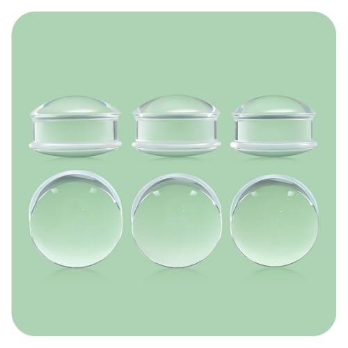 Precise Dimensions Set Color Acrylic O-Ring Ear Plugs Tunnels Gauges Stretcher Piercings Kit - color: White, size: 23-25mm