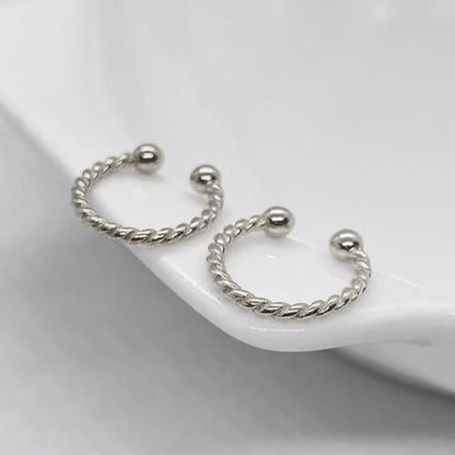 Ear Cuff Earrings for Women Chunky Ear Cuffs Non Piercing | Clip on cartilage earrings helix fake earrings jewelry trendy stuff christmas gift stocking stuffers - color: G