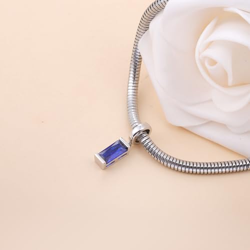 Helonley Birthstone Charms for Charms Bracelet: Birth Stone Charms | 925 Sterling Silver Birth Stone Bead Charms for Bracelets and Necklaces, Christmas Birthday Gifts for Mom and Wife - color: Sept.