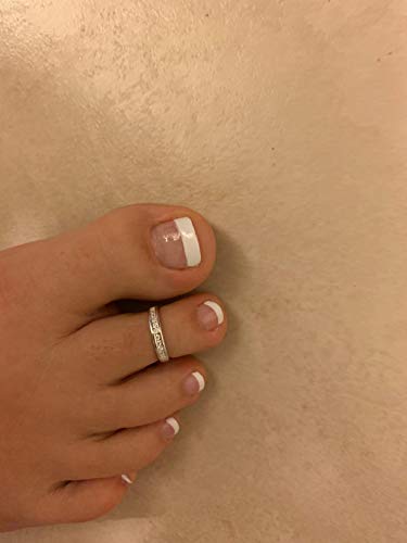 MODRSA Toe Rings for Women Toe Rings and Anklets for Women Toe Ring Adjustable Toe Rings Silver Rose Gold - color: A- 6pcs toe rings- silver +rose gold