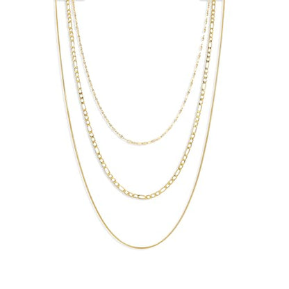Elegance 11 designs Gold Plated Thin Chain Layered Necklaces For Women Non Tarnish,18k Gold Plated Stainless Steel Dainty Waterproof Gold Necklace Set Stack For Women Gifts Jewelry - color: Gold Necklace2101