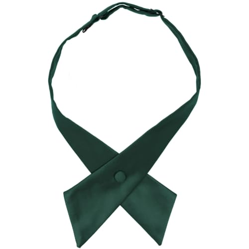 tiemart Crossover Tie - color: Hunter Green