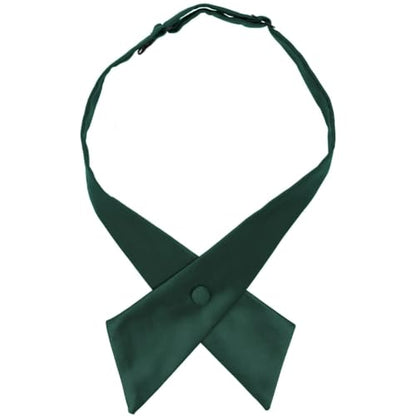 tiemart Crossover Tie - color: Hunter Green