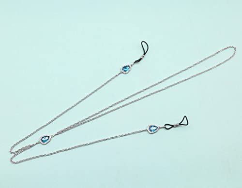 Teardrop Nipple Ring Rhinestone Water Drop Faux Nipple Chain Noose Body Non Piercing Jewelry Heart Chokers Necklaces