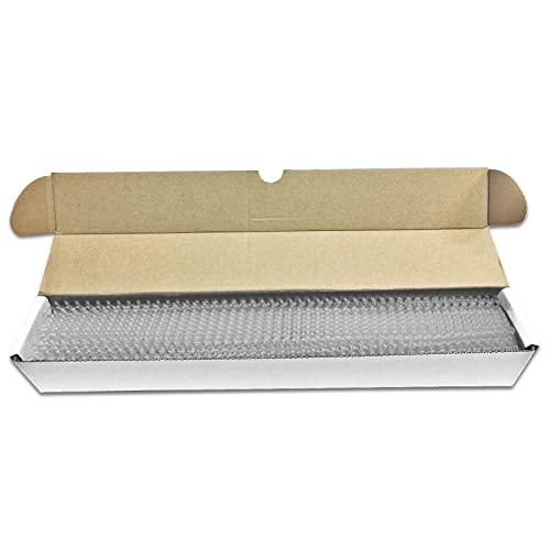 Binditek 50 Pack Plastic Spiral Binding Coils, 6mm(1/4"), 30 Sheet Capacity, 4:1 Pitch, Clear, 48Loops, for Letter Size, for Students and Coworkers | Coil Binding Spines, 1/4", 30 Sheet Capacity, 48 Loops, for Letter-Size Reports, Presentations, School an