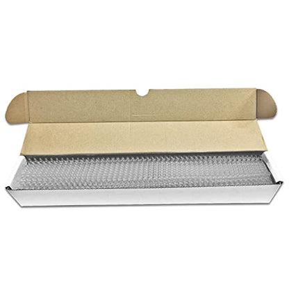 Binditek 50 Pack Plastic Spiral Binding Coils, 6mm(1/4"), 30 Sheet Capacity, 4:1 Pitch, Clear, 48Loops, for Letter Size, for Students and Coworkers | Coil Binding Spines, 1/4", 30 Sheet Capacity, 48 Loops, for Letter-Size Reports, Presentations, School an