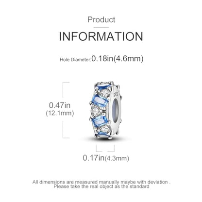 Pandach 925 sterling silver Clip Spacer Charm for Bracelet Clip Lock Stopper Bead Spacer European Openable Beads 2Pcs - style: 2-KJC1145