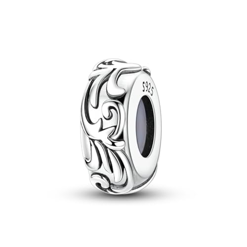 2pcs Stopper Spacer Beads for Pandora Bracelets, Sterling Silver Cross Ladybug Clip Spacer Charms For Bracelet DIY Jewelry Gift - color: Flower
