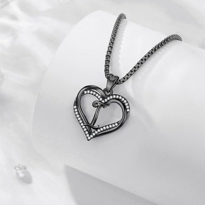 INFUSEU Unique Initial Necklaces for Women Girls Small Heart Letter Jewelry, Meaningful Personalized Gifts - style: I
