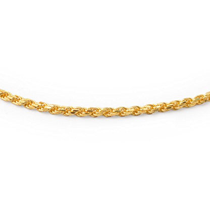 Bling Jewelry Strong Cable Rope Chain Anklet Strand Ankle Bracelet Yellow Gold Plated .925 Sterling Silver - color: Gold