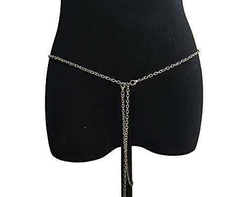 Women Sexy Rhinestone Waist Body Chain Crytal Sexy Letter Pendant Belly Waist Chain T-string Thong Body Jewelry - color: Cancer Letter
