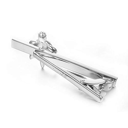 Yoursfs Novelty Marine Animals Tie Clip for Men Shark Whale Unique Cool Personalized Business Tie Bar Pin Jewelry for Valentine's Day Gifts - style: Turtle