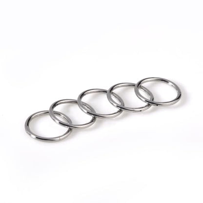 Lantine Nose Rings Hoops set for Women Set 316L Surgical Steel Septum Rings Rook Daith Tragus Piercing Jewelry Hinged Cartilage Hoop Earrings - color: 5Pcs Steel, size: 18G 6mm