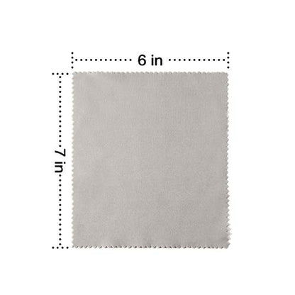 TRIUMPH VISION Eyeglass Cleaning Cloth Glasses Cleaner Microfiber 12 Pack | Eye Glass Eyewear Sunglass Wipes Clean Polish Dry Lens Screen Jewelry Watch Mirror Streak Scratch Lint Free Thick Soft 12Pack - color: Grey, size: 6x7